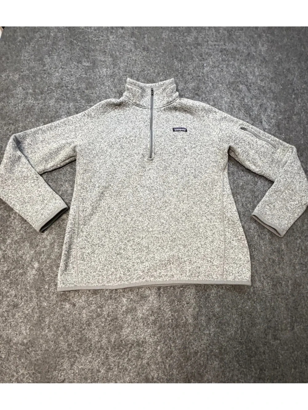 Patagonia Better Sweater 1/4 Zip Pullover Fleece Gray Men’s XL 25522